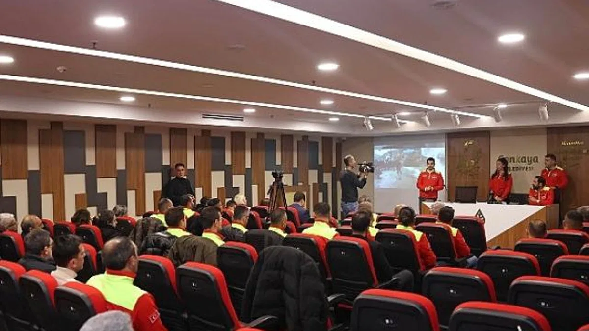 Çankaya Belediyesi Arama Kurtarma Ekibi Kurdu