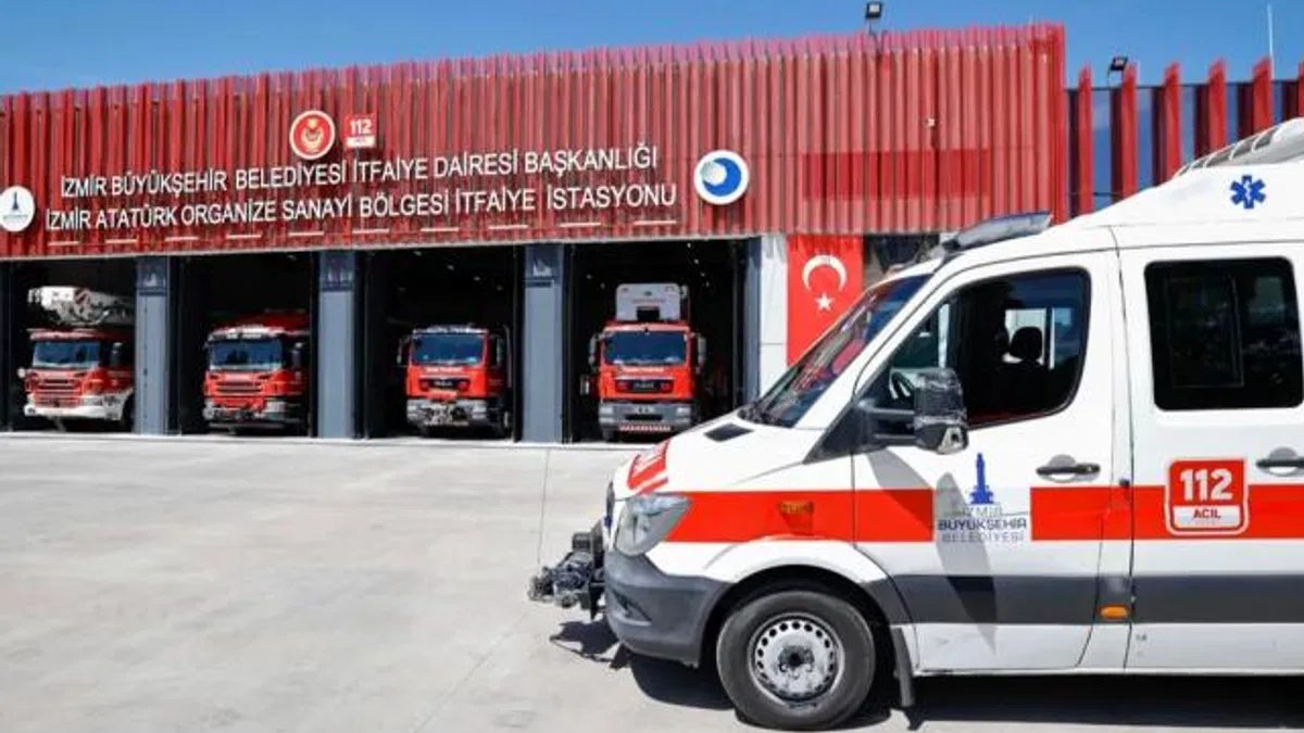 İzmir Çiğli’de itfaiyeye modern istasyon