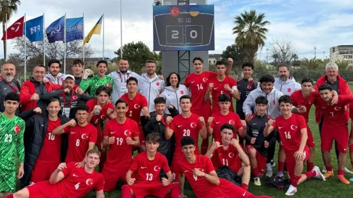 U16 Milliler hazırlıkta Ukrayna’yı 2-0 yendi