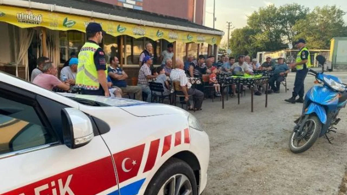 Beğendik’te motosiklet sürücülerine kurallar hatırlatıldı