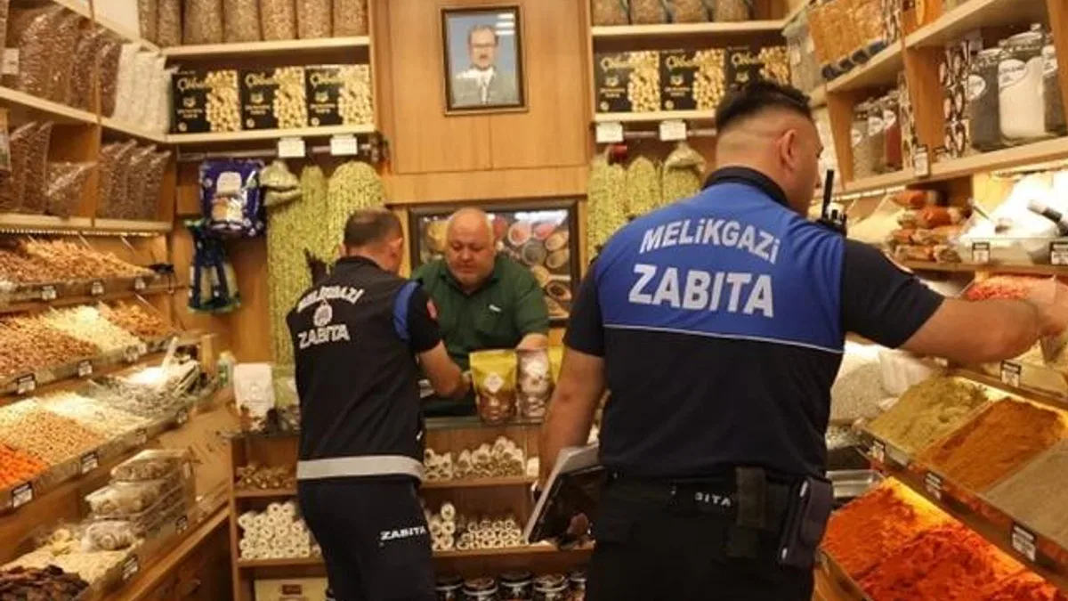 Kayseri Melikgazi zabıtasından bayram öncesi sıkı denetim