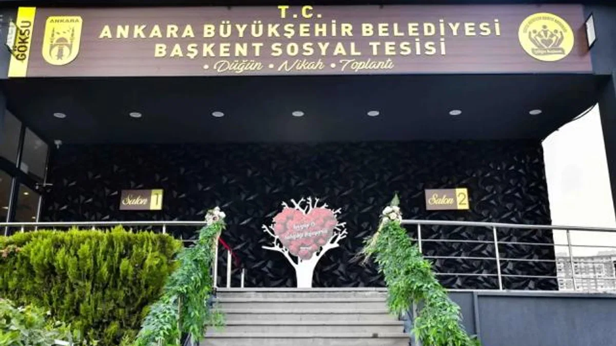 Ankara Büyükşehir’den evliliğe ilk adım desteği… ‘Sosyal Yaşam Adası’nda düğünler ücretsiz