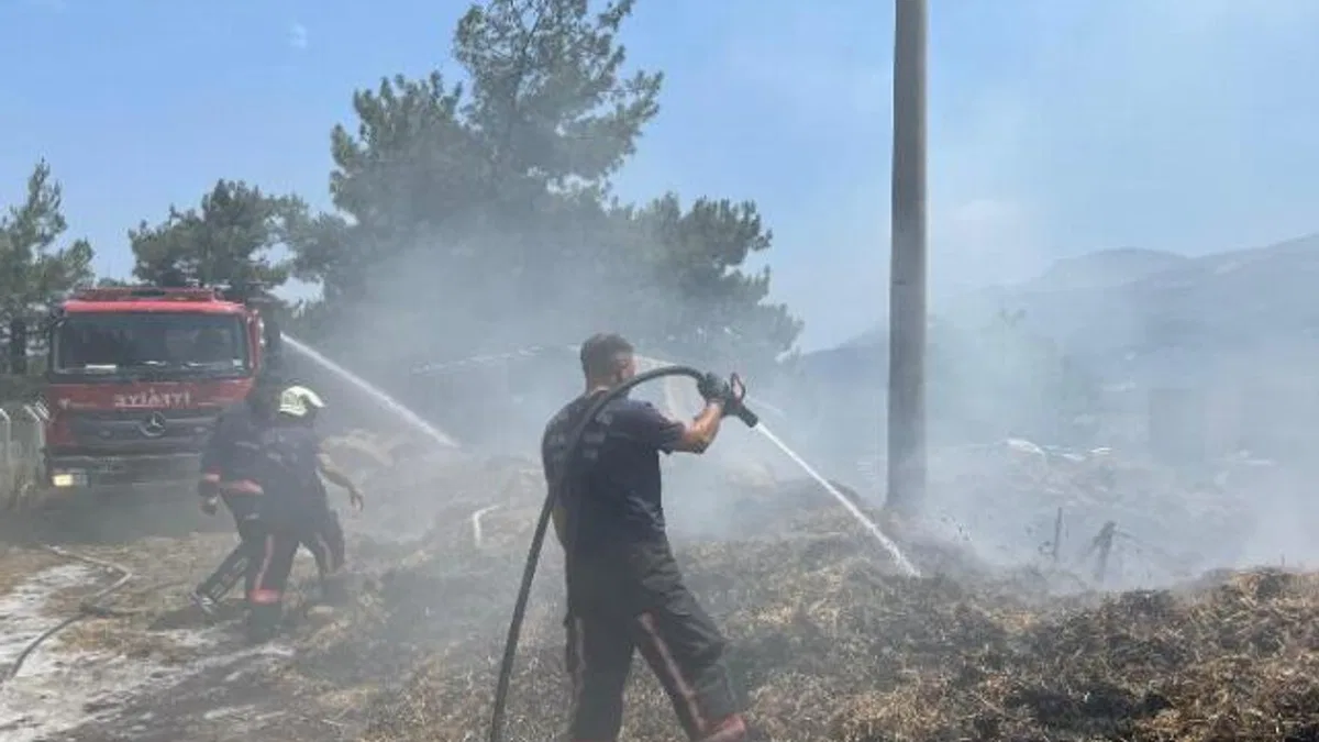 Manisa İtfaiyesi’nden samanlık yangınları uyarısı