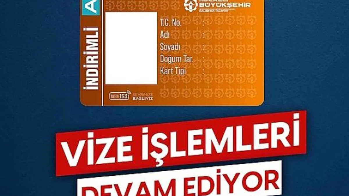 İndirimli Kocaeli Kartları için vize uyarısı