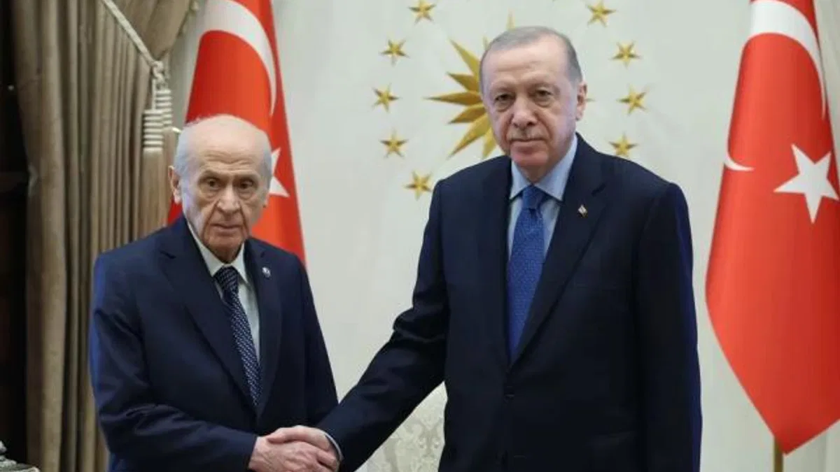 Cumhurbaşkanı Erdoğan, Bahçeli’yi Külliye’de kabul etti