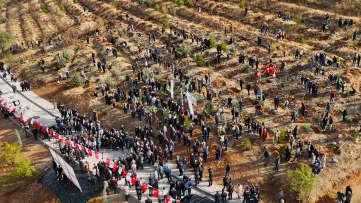 Malatya’da deprem şehitleri hatıra ormanı yenileniyor