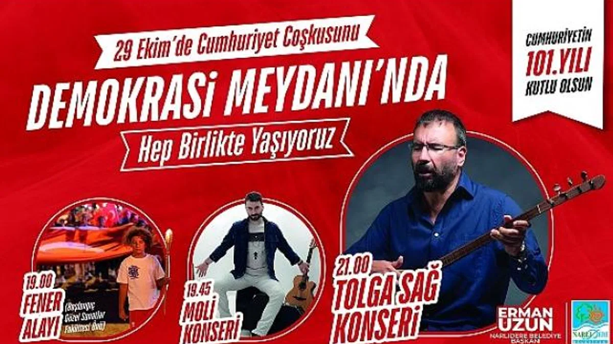 Narlıdere’de Cumhuriyetin 101’inci Yaşı Coşkuyla Kutlanacak