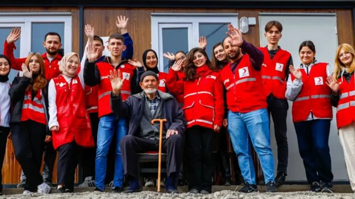 Kızılay desteğiyle yeni yuvasına kavuştu
