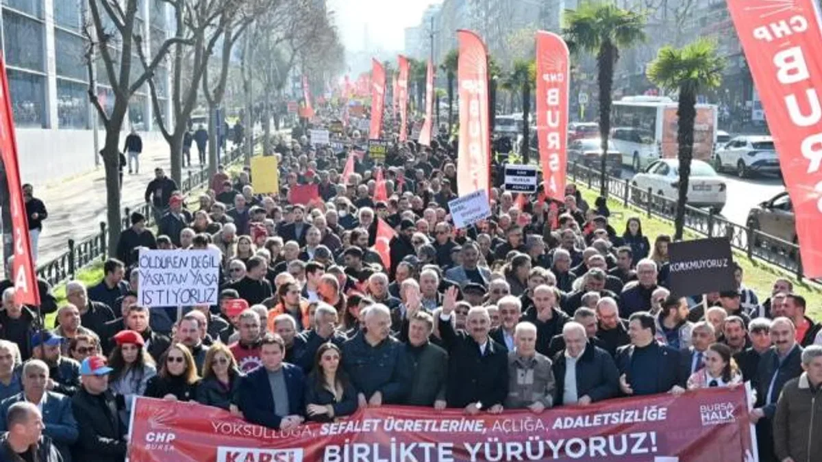 Bursa’dan adaletsizliğe yürüdüler