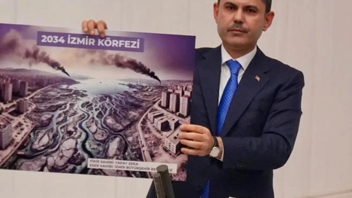 Bakan Kurum İzmir Körfezi’nin yapay zeka ile 10 yıl sonrasını gösterdi! İzmir’e yapay değil, yapan zeka gerek!