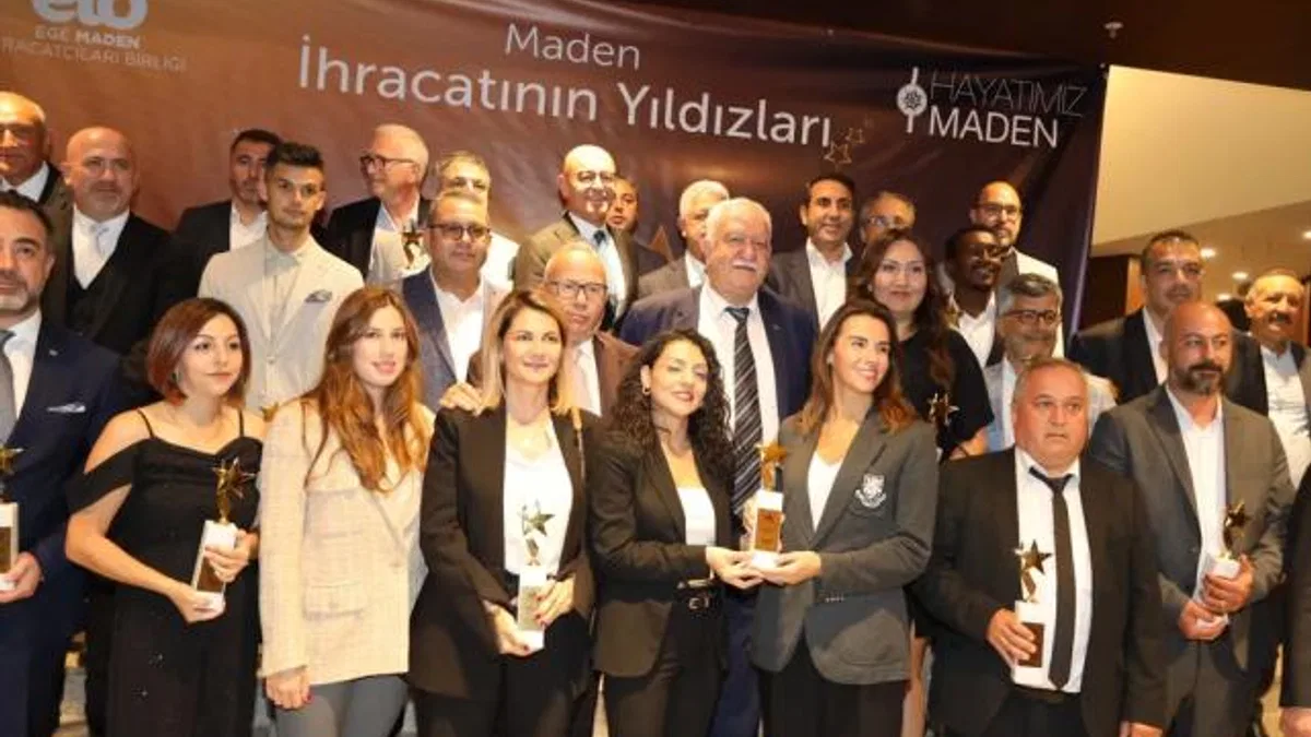 Egeli maden ihracatçıları ödüllerine kavuştu