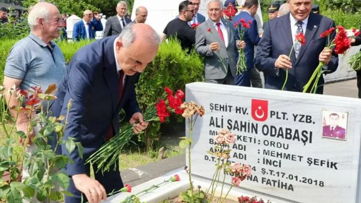Ordu’da şehitlerimiz dualarla yad edildi