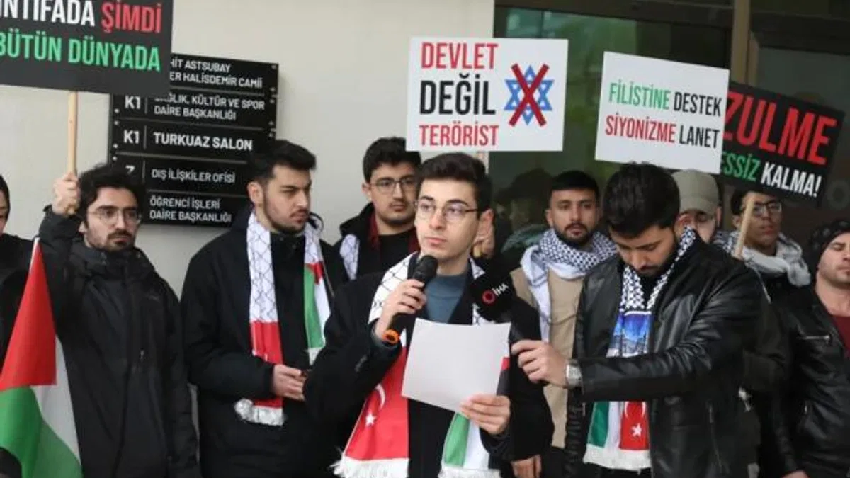BTÜ’lü öğrenciler Gazze için tek yürek