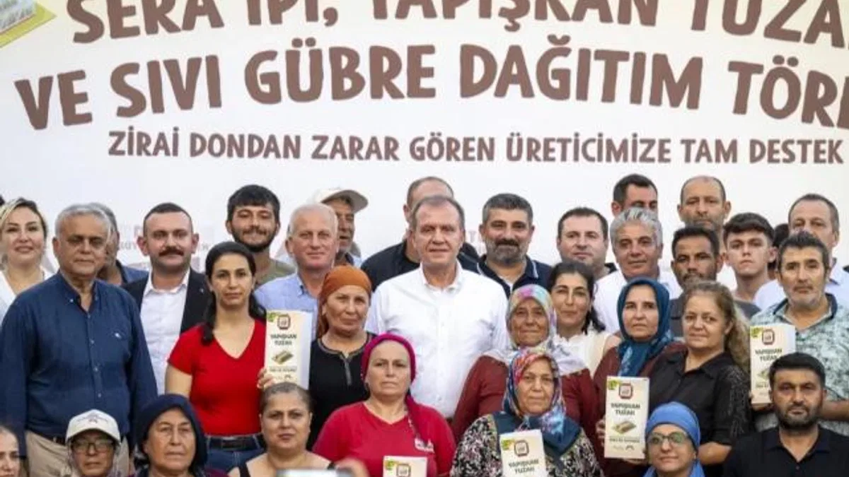 Mersin’de zarar gören çiftçiye destek