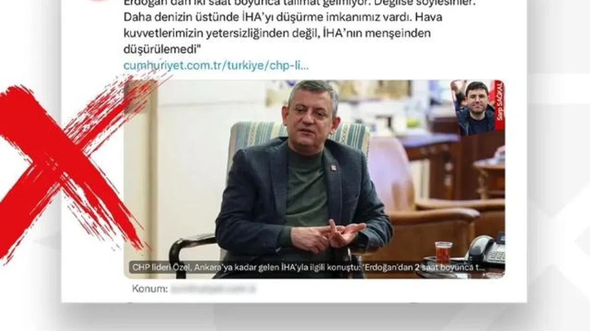 Dezenformasyon’dan İHA düşürme iddialarına yalanlama