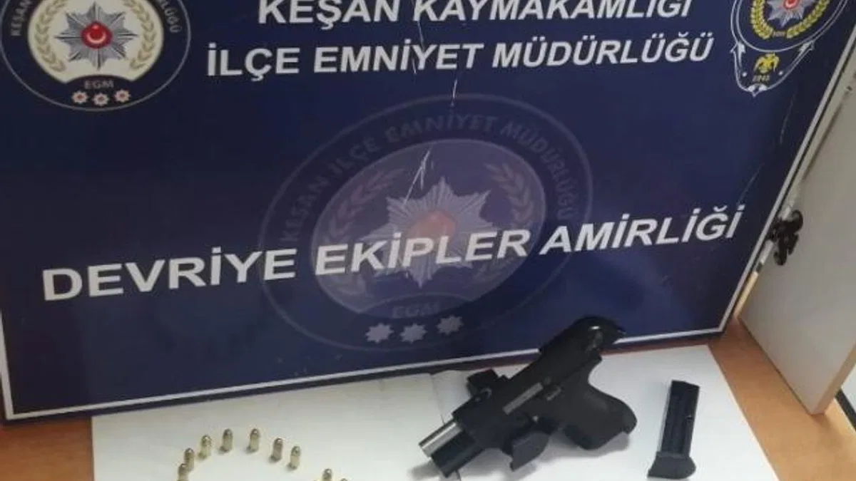 Edirne Keşan’da silahla yaralama olayının zanlısı tutuklandı
