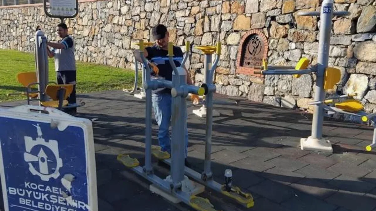 Kocaeli Darıca’da Millet Bahçesi’nde kesintisiz çalışma