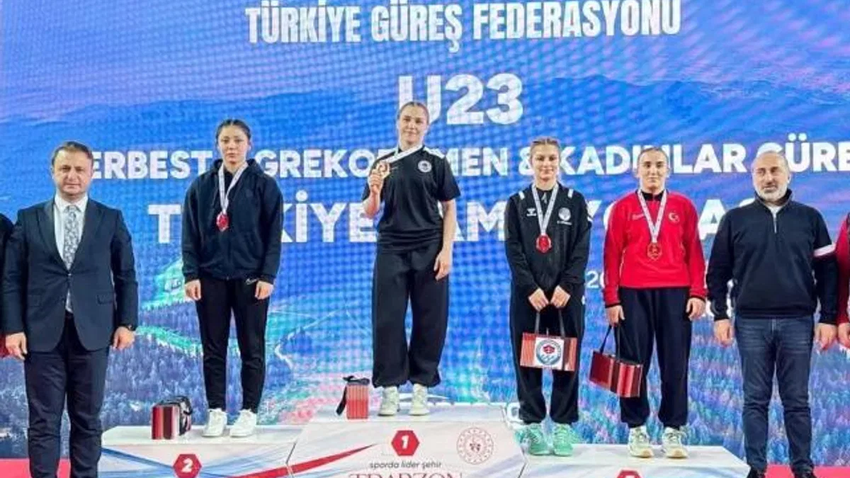 Trabzon’dan güreşte çifte şampiyonluk