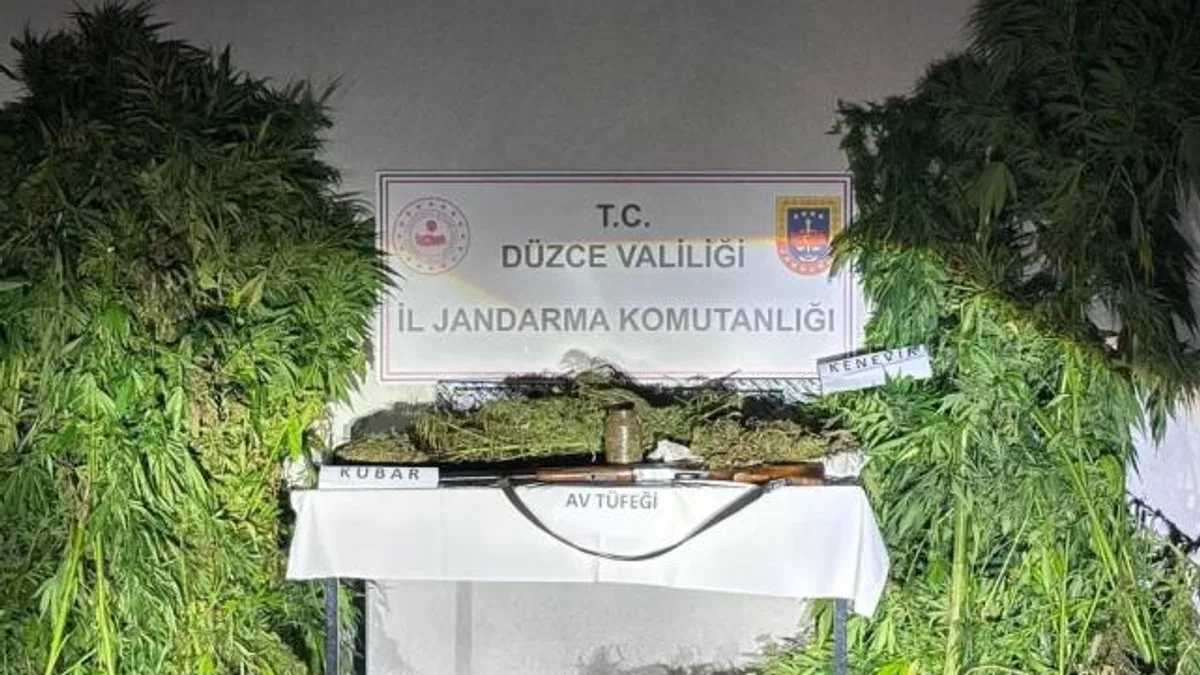 Düzce’de jandarma uyuşturucu operasyonu yaptı