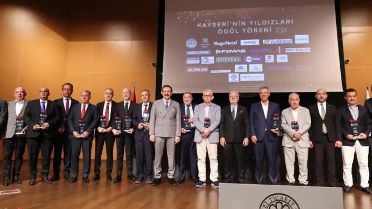 Kayseri Oda Borsa Ortak Meclis Toplantısı ve Kayseri’nin Yıldızları Ödül Töreni KTO’da yapıldı