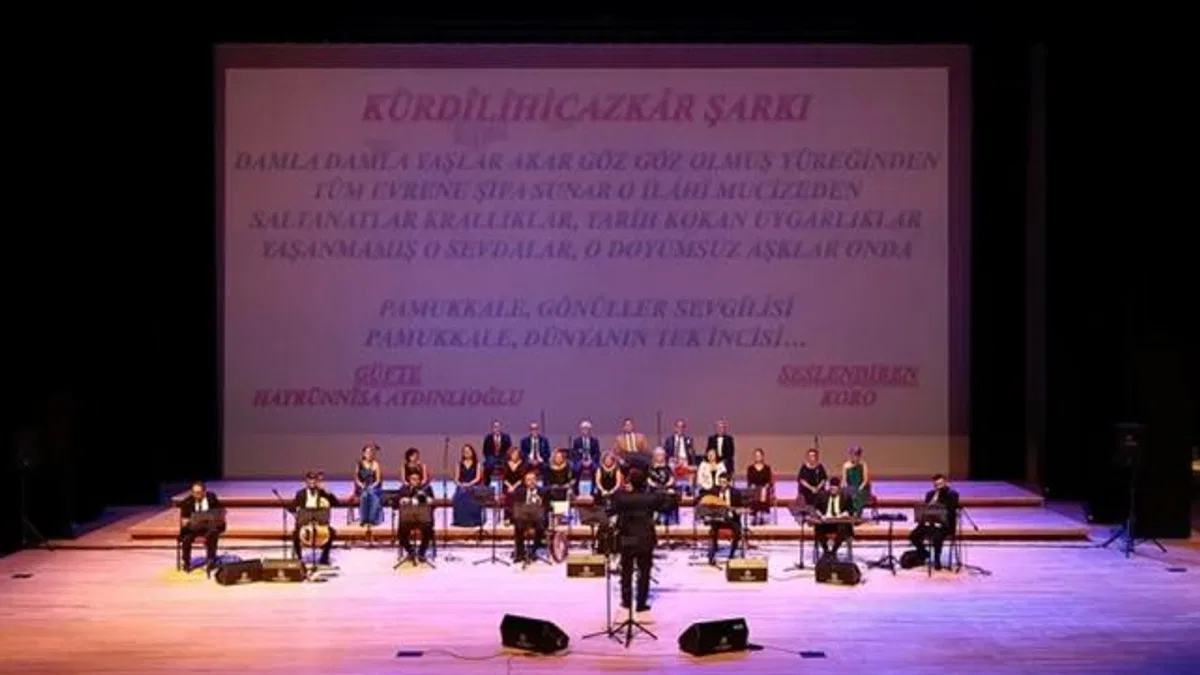 Denizli’de “Pamukkale” ezgileri yankılandı