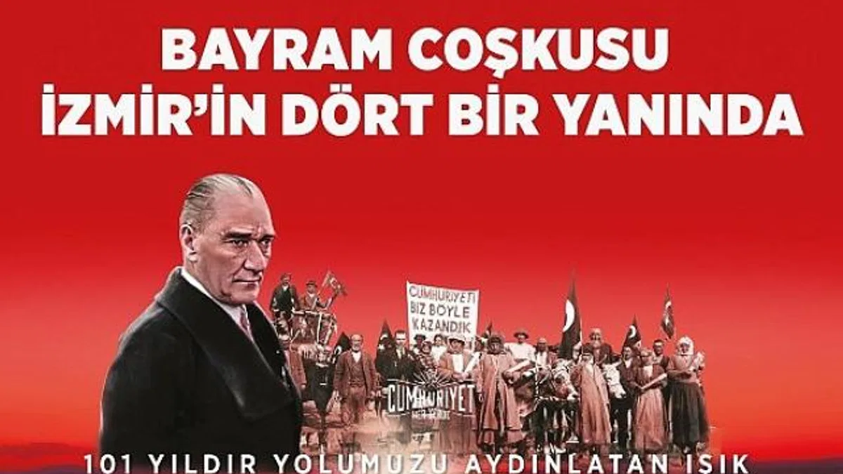 İzmir Büyükşehir Belediyesi 15 gün boyunca 19 ilçede 29 Ekim’i kutlayacak İzmir’de “Cumhuriyet her yerde”