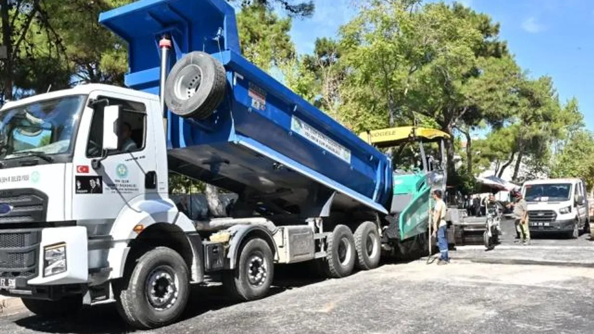 Manisa Kırkağaç’a 5 bin ton sıcak asfalt seriliyor