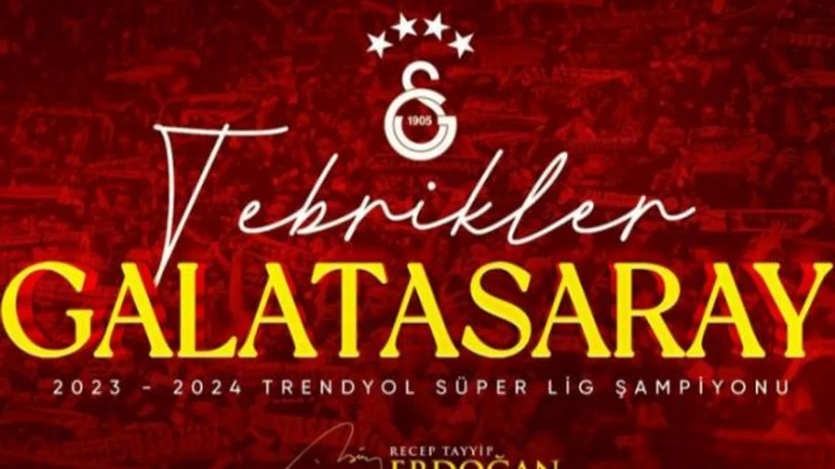 Cumhurbaşkanı Erdoğan’dan Galatasaray’a tebrik