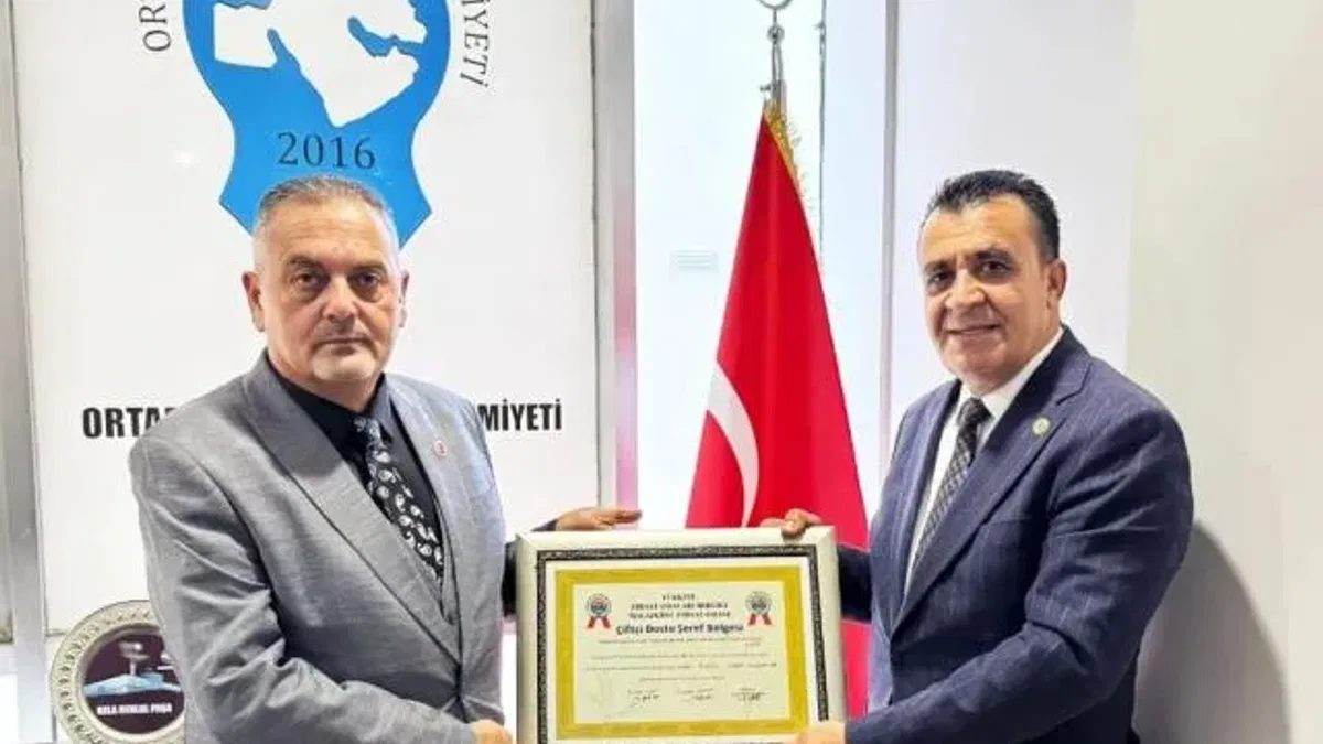 OGC Başkanı Aydın’a MZOB’tan ‘Çiftçi Dostu Şeref Belgesi’