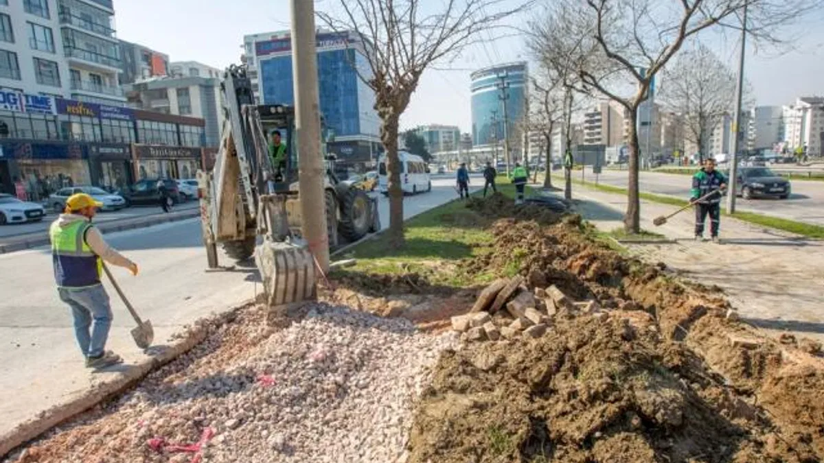 Bursa’da Ata Bulvarı’nı rahatlatacak dokunuş