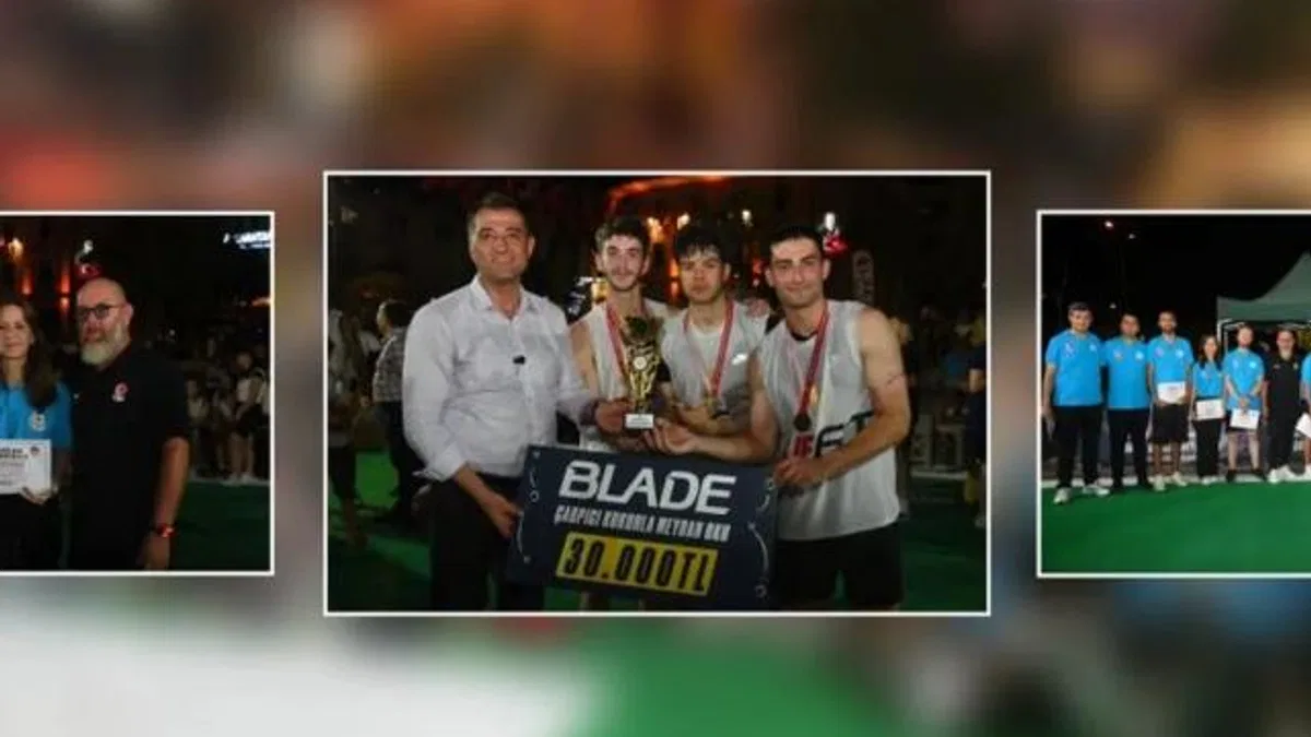 Büyük heyecana sahne olan sokak basketbolu sona erdi