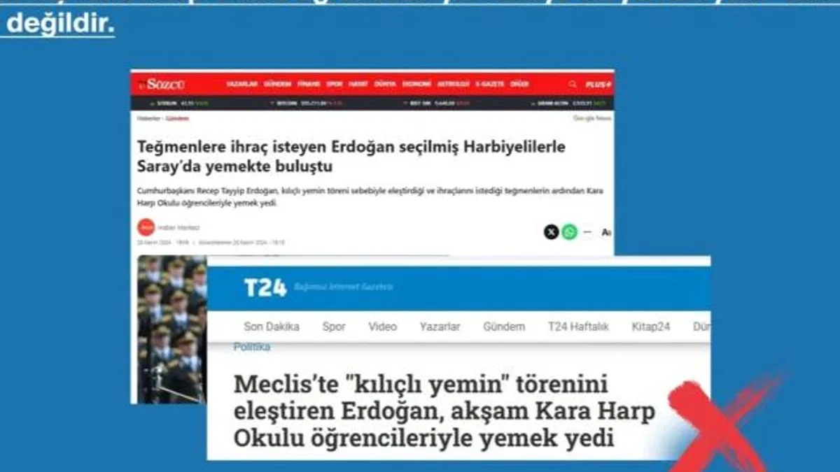 İletişim: İddialara konu olan program yemek değil törendir