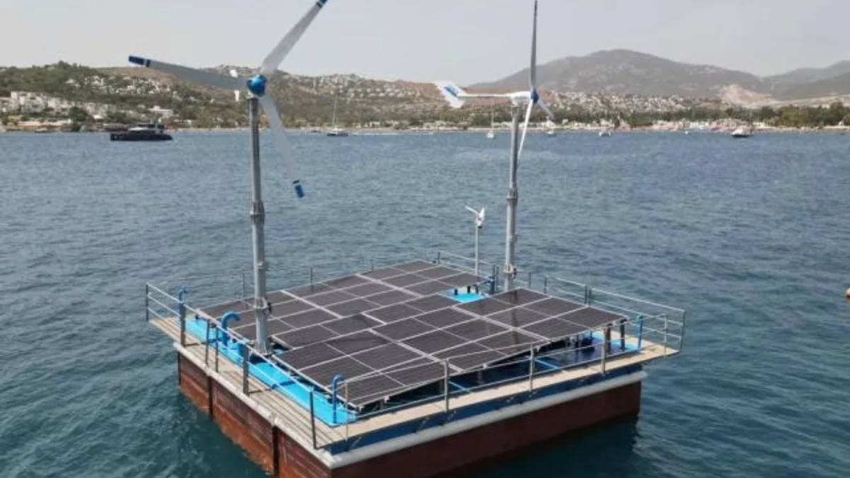 Dünyada ilk! Bodrum’da deniz suyu güneş ve rüzgarla arıtılıyor