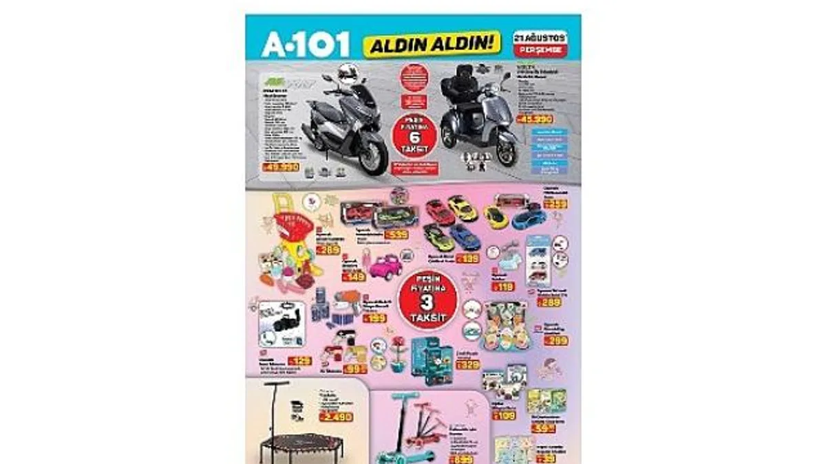 A101’de 21 Ağustos’ta Mobilite, Elektronik ve Ev Ürünleri Satışta