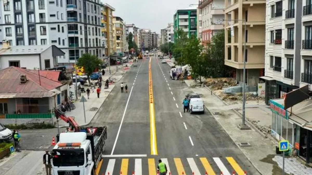 Eski Cezaevi Caddesi yeni görünümüyle trafiğe açıldı