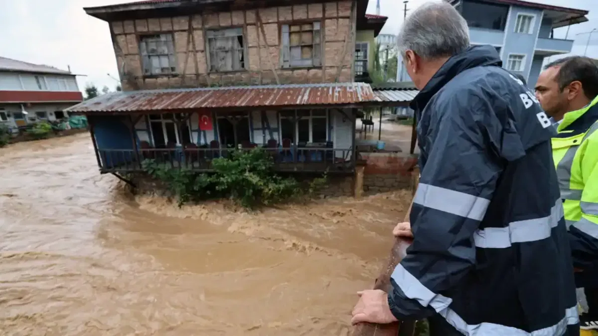 Karasu’da sel felaketi sonrası çalışmalar incelendi