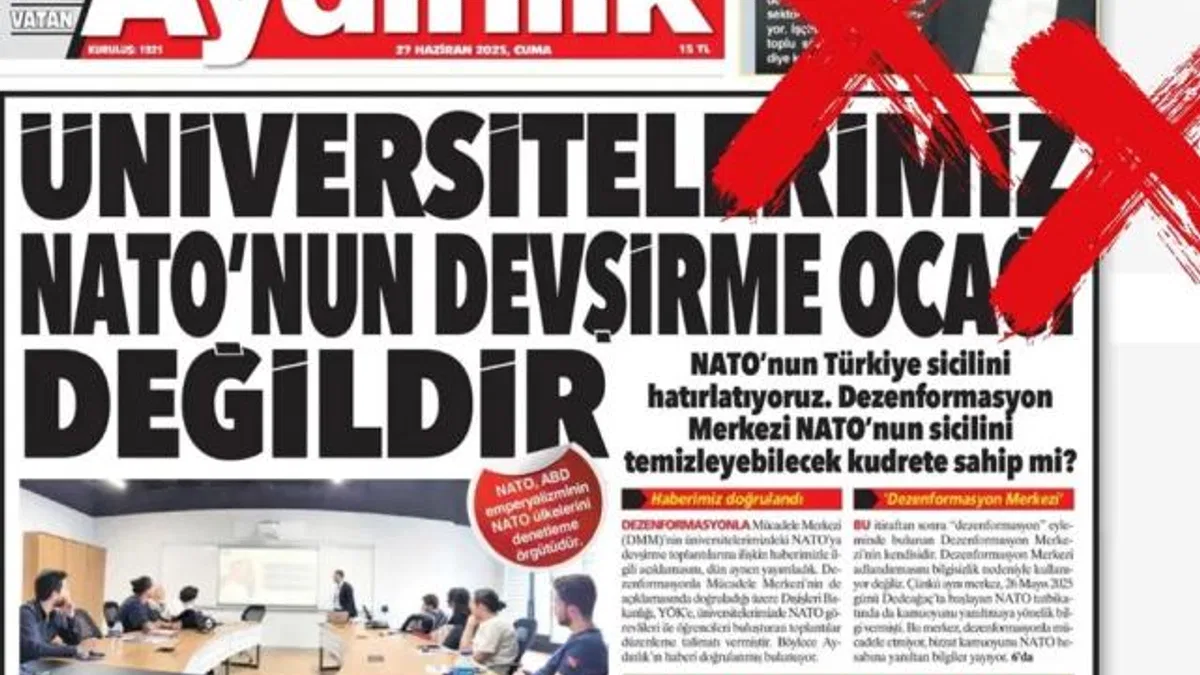 DMM’den Aydınlık’a “Gerçek Dışı” tepki