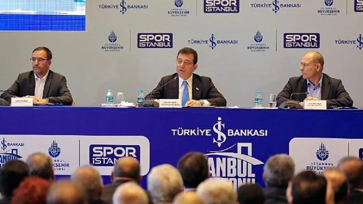 TBB ve İBB Başkanı Ekrem İmamoğlu, 3 Kasım Pazar günü koşulacak İş Bankası 46. İstanbul Maratonu basın toplantısında konuştu