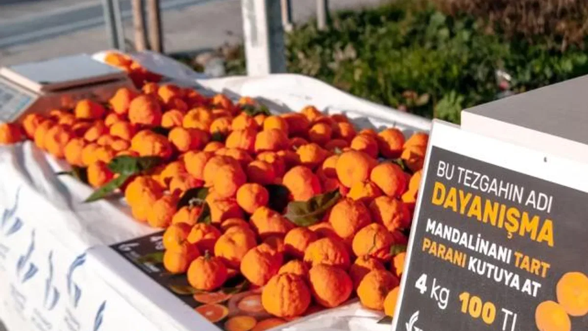 İzmir Güzelbahçe’de güven esaslı dayanışma… Tart ve parasını kutuya at!