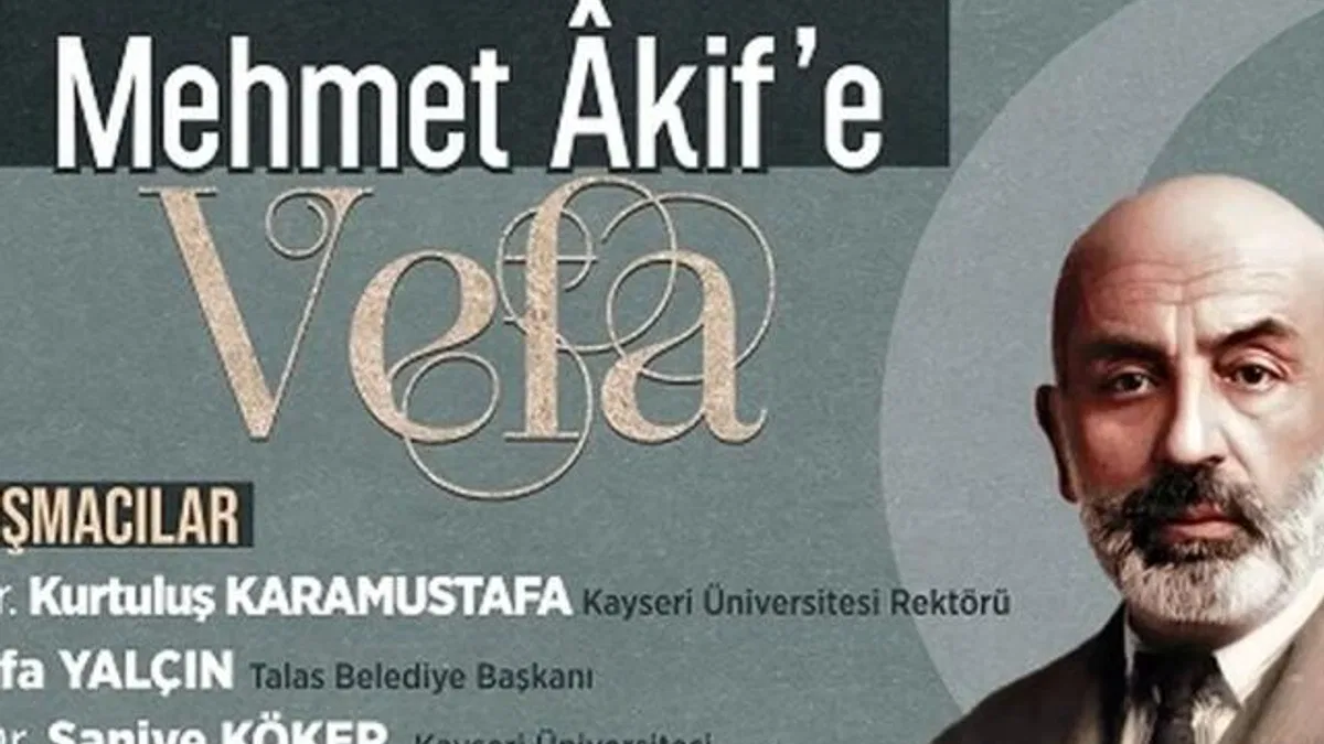 Kayseri Talas Mehmet Akif’i unutmadı
