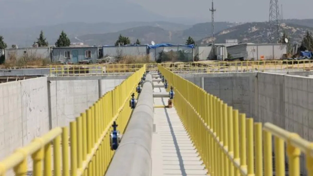 Arıtma tesisinde sona doğru