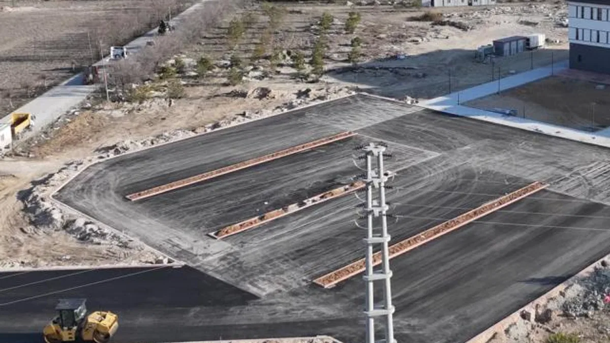 Konya Kayacık Tesisleri’ndeki otopark zemin asfaltının yapımı tamamlandı