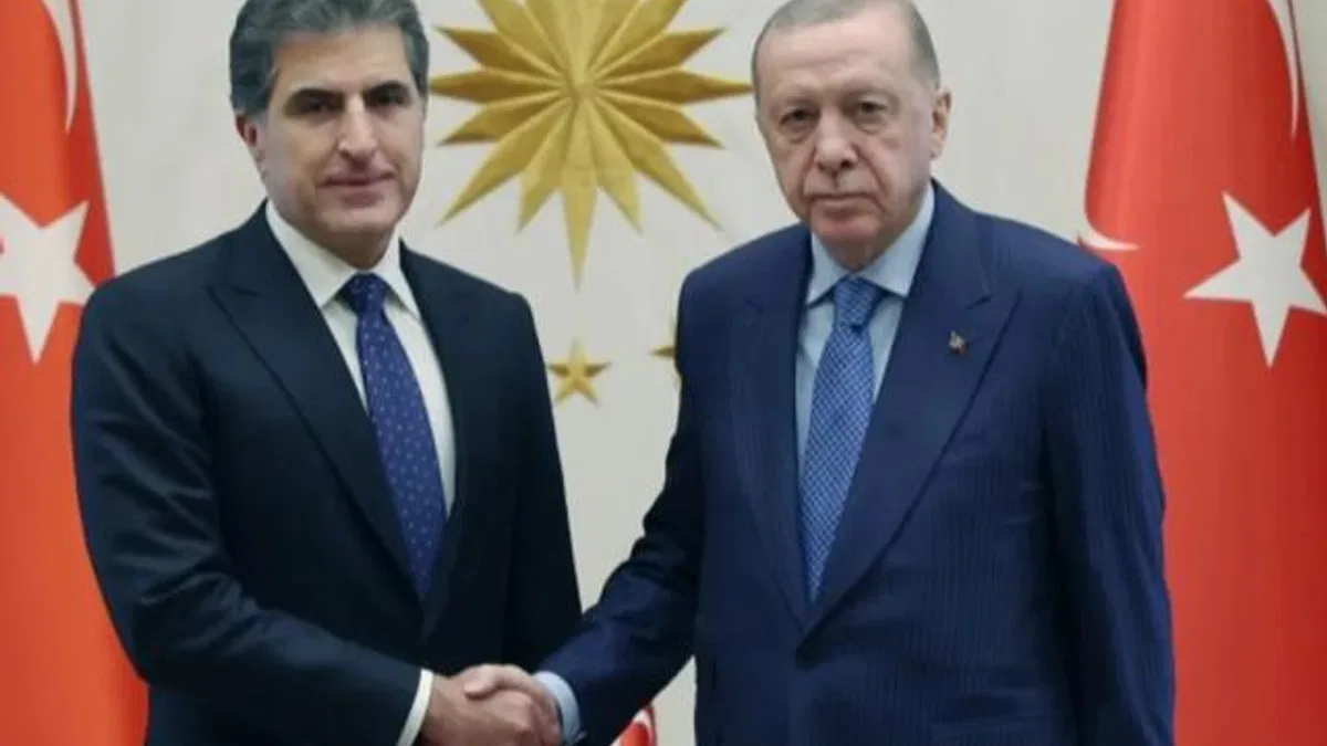Cumhurbaşkanı Erdoğan, Barzani ile görüştü
