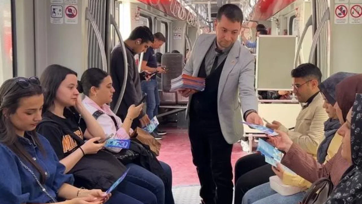 Kayserililere sahada KBB Trafik uygulaması tanıtımı