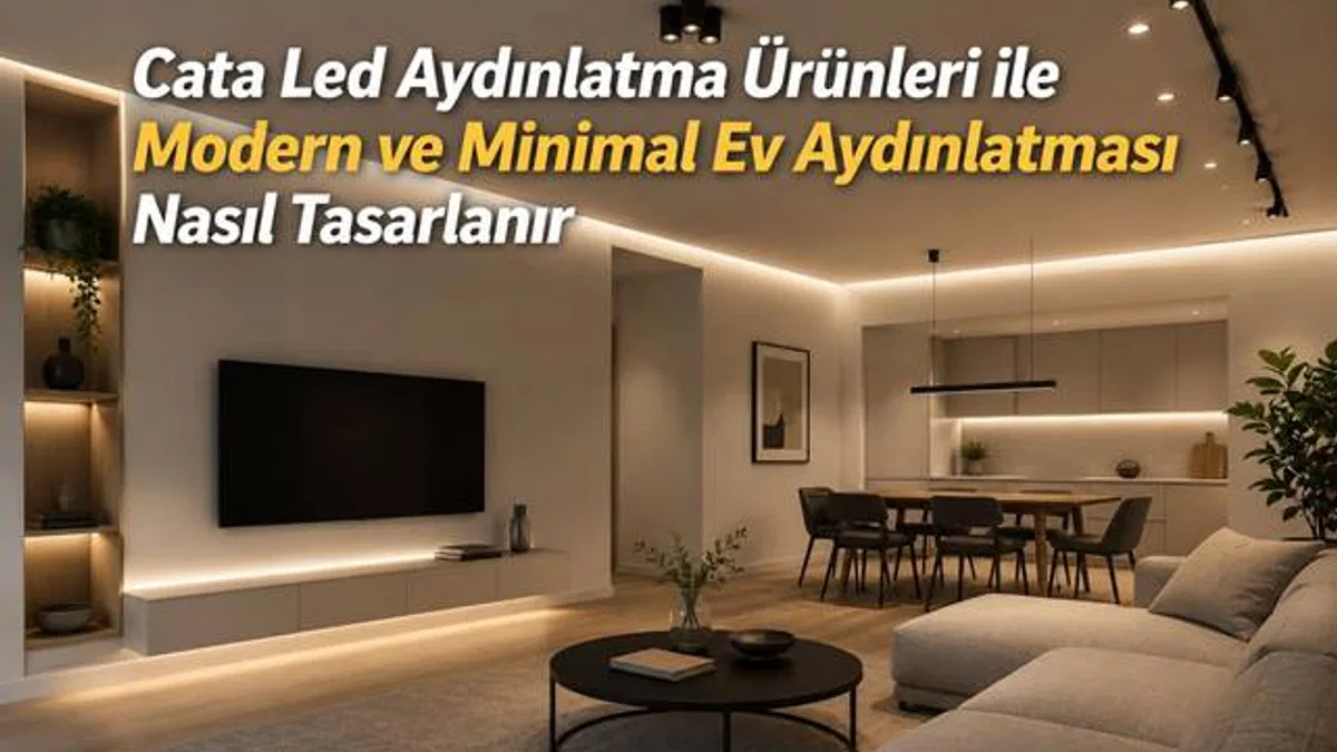 Cata Led Aydınlatma Ürünleri ile Modern ve Minimal Ev Aydınlatması Nasıl Tasarlanır