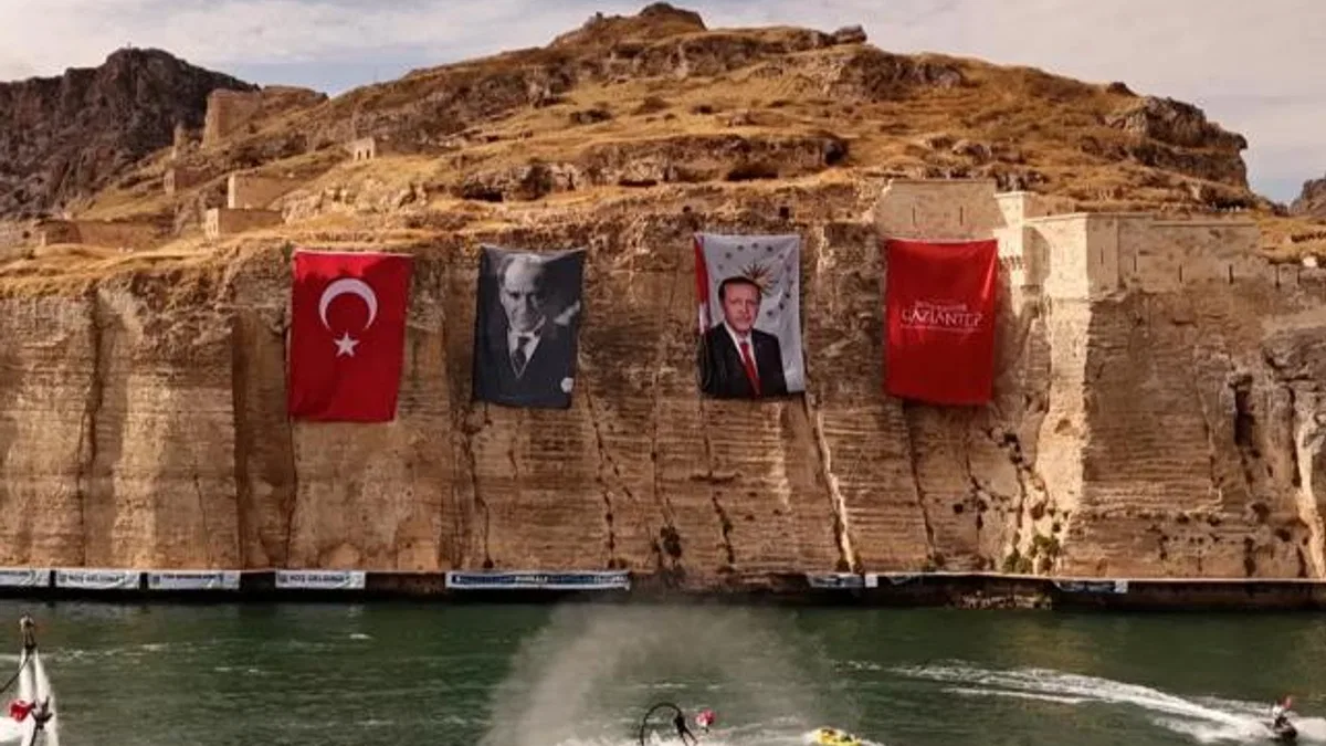Gaziantep Rumkale su sporları etkinliği nefes kesti
