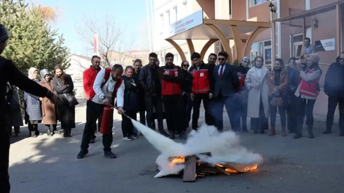 Erzurum’da Aile ve Sosyal Hizmetler’den farkındalıklı tatbikat