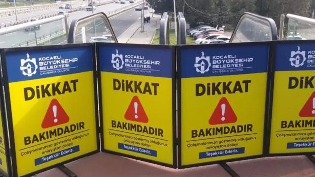 Kocaeli’de yürüyen merdivenlere Kasım bakımı