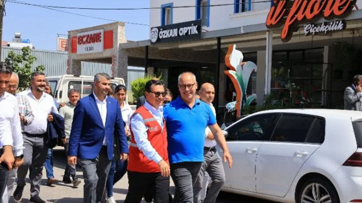 Başkan Aras Yalıkavak ve Mumcular yol çalışmalarını inceledi