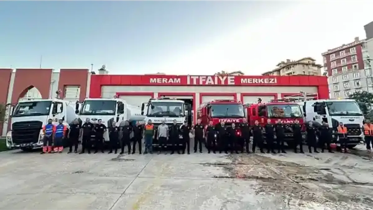 Konya itfaiyesinden Alanya’ya destek mesaisi